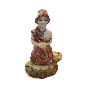 Holland Mold Shepherd Boy Kneeling Nativity Replacement Figure Hand Painted 5"